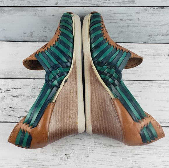 ZAACHILA Mexican Huarache wedge sandals 7 - Picture 2 of 12